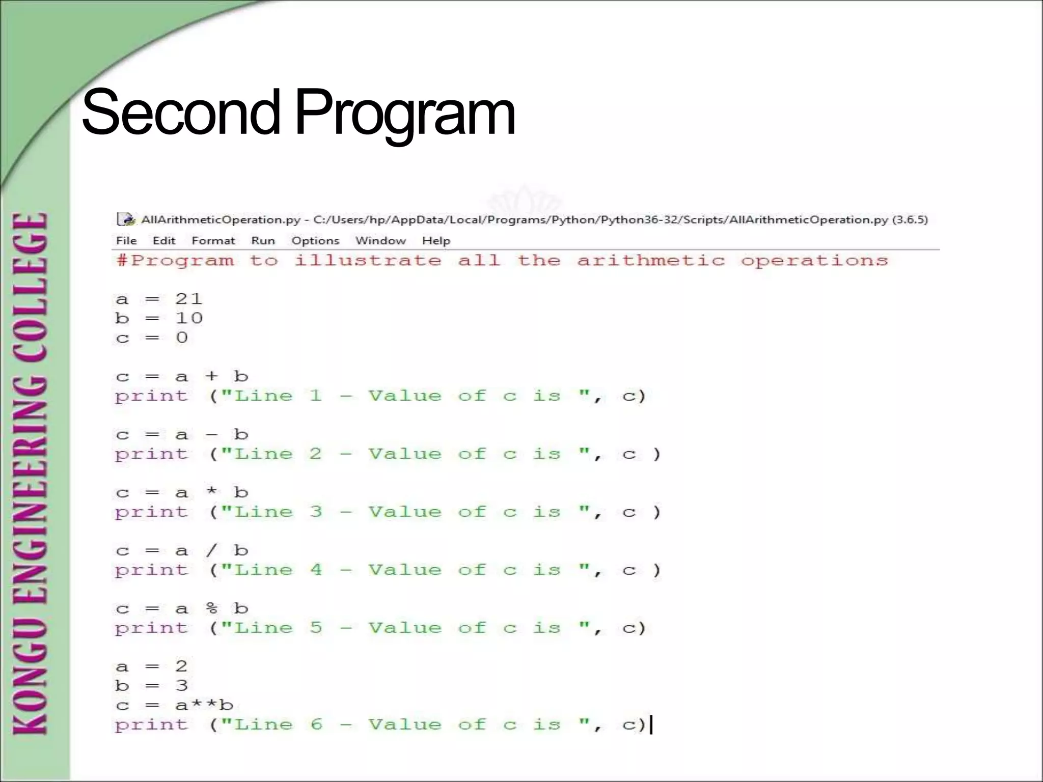 SecondProgram
 