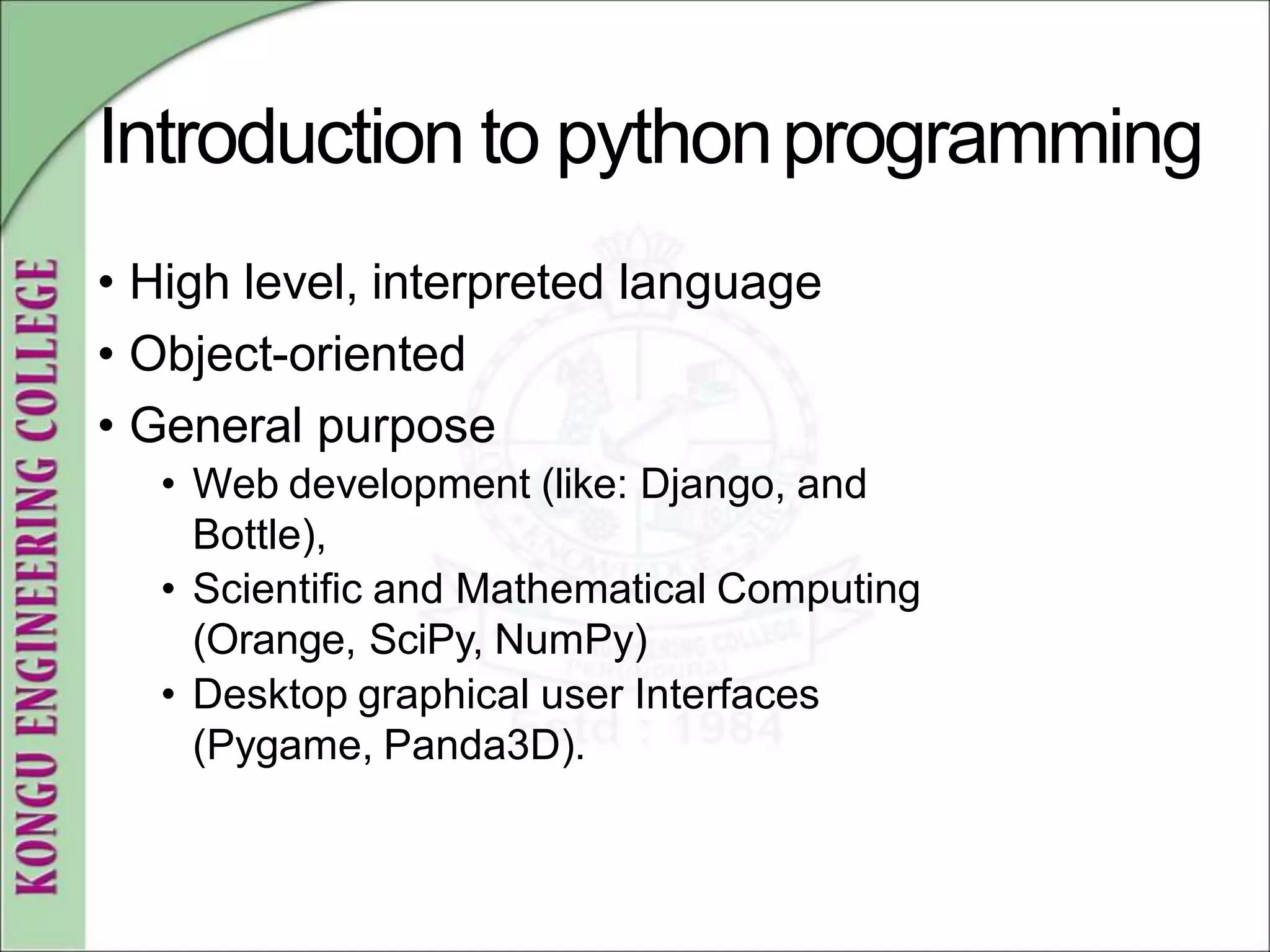 Python Programming | PDF | Programming Languages | Computing