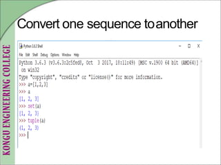 Convert one sequence toanother
 