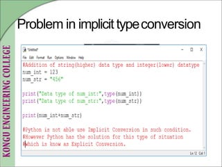 Problem in implicit typeconversion
 