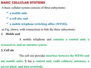 Cellular Mobile Communications Unit I PPT FOR ECE Students | PPTX