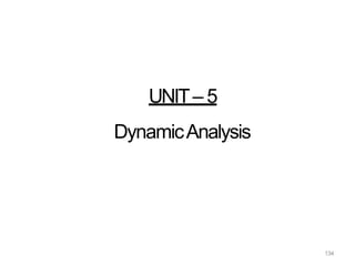 134
UNIT– 5
DynamicAnalysis
 