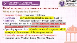 Comprehensive Introduction to Operating Systems: Evolution, Functions ...