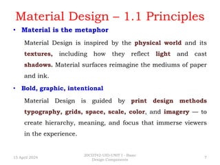 UNIT 1 BASIC DESIGN COMPONENTS USING FIGMA | PPTX