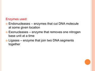 Basic principal of genetic engineering | PPTX