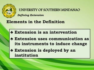 Unit i context of extension | PPTX