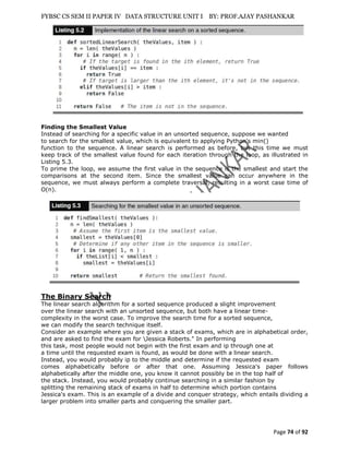 Unit i data structure FYCS MUMBAI UNIVERSITY SEM II | PDF