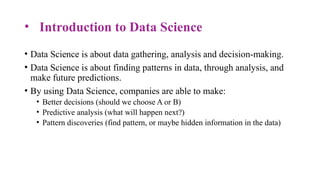 Comprehensive Introduction to Data Science: Concepts, Skills, and ...