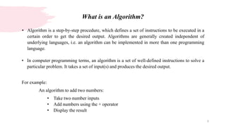 Unit I Data structure and algorithms notes | PPT