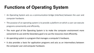 Unit I Fundamental Concepts of Operating system.pptx
