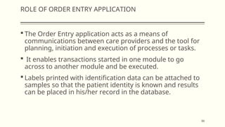 Patient Entry Method UNIT I HOSPITAL INFORMATION SYSTEM in Computer in medicine | PPT