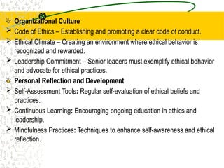 Ethical Leadership and Its Role in Organizations | PPTX