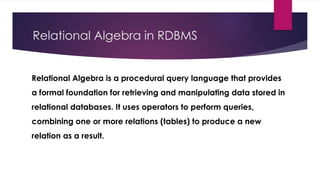 Introduction to database management system | PPTX