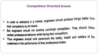 Competitors Oriented Issues
 