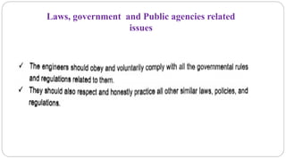Laws, government and Public agencies related
issues
 