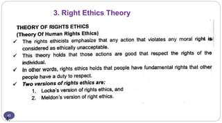 3. Right Ethics Theory
40
4.
 