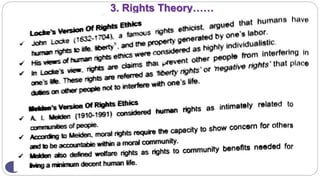 3. Rights Theory……
 