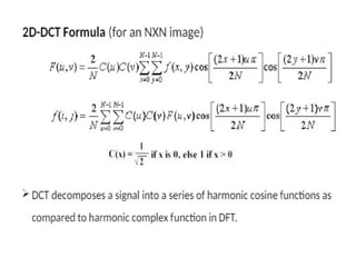 Discrete fourier and cosine transform (DCT,DFT) | PPTX