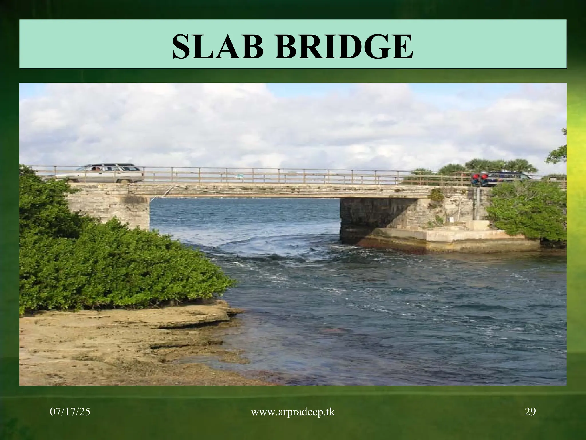 07/17/25 www.arpradeep.tk 29
SLAB BRIDGE
 