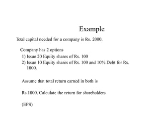 Capital Structure Introduction - EBIT - EBT - Factors Affecting Capital ...