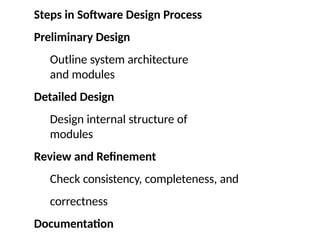 UNIT II: Software design, software .pptx