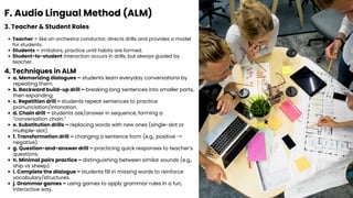 UNIT II ELT Approaches and Methods Liberal Arts | PDF