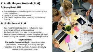 UNIT II ELT Approaches and Methods Liberal Arts | PDF