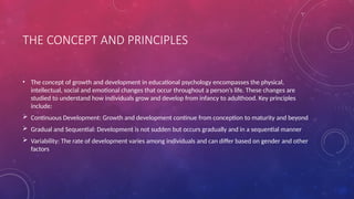 Comprehensive Overview of Growth and Development in Educational ...