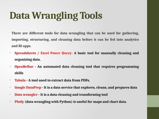 Unit II - Data Science (3) VI semester SRMIST | PPTX