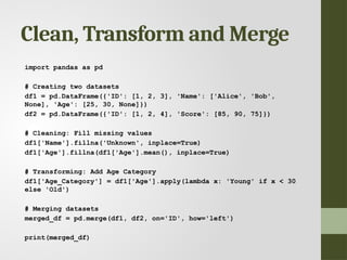 Unit II - Data Science (3) VI semester SRMIST | PPTX
