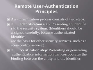 UNIT II - KEY MANAGEMENT AND AUTHENTICATION.pptx from anna university ...