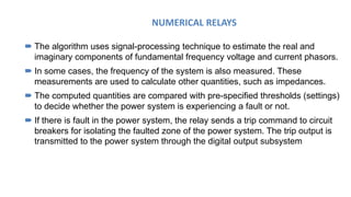 Basic principle of Numeric relay and static relay.ppt