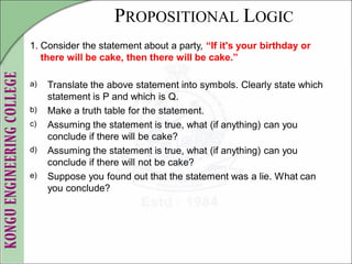 Artificial Intelligence - Propositional Logic | PDF