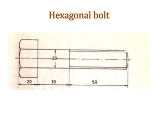 Hexagonal bolt
 