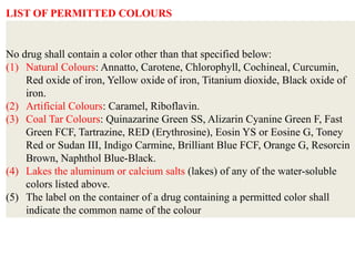 Permitted Color UNIT II ADMINISTRATION OF THE ACT AND RULES......pptx