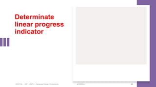 Determinate
linear progress
indicator
20CDT42 _ UID _ UNIT II _ Advanced Design Components 4/2/2024 48
 