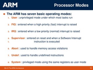 Unit II Arm 7 Introduction | PDF