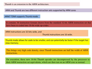 Unit ii arm7 thumb | PDF