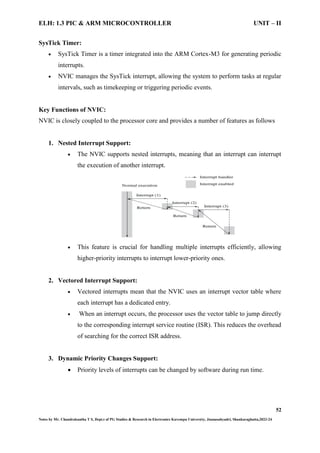 ELH-1.3 PIC & ARM MICROCONTROLLER UNIT II ARM Processor | PDF
