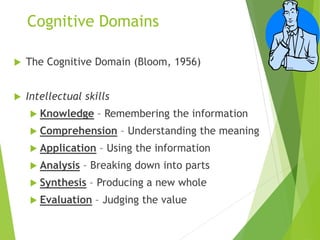 Bloom taxonomy, teaching and learning // | PDF