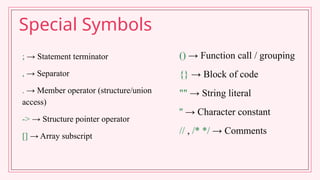 Unit 2: C Operators and Control Structures | PPTX