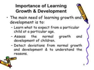PRINCIPLES OF GROWTH AND DEVELOPMENT IN CHILD HEALTH NURSING PPT visual data 7