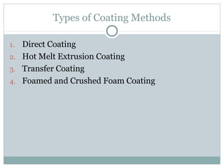 Unit ii coating.of textile fabric ppt | PPT
