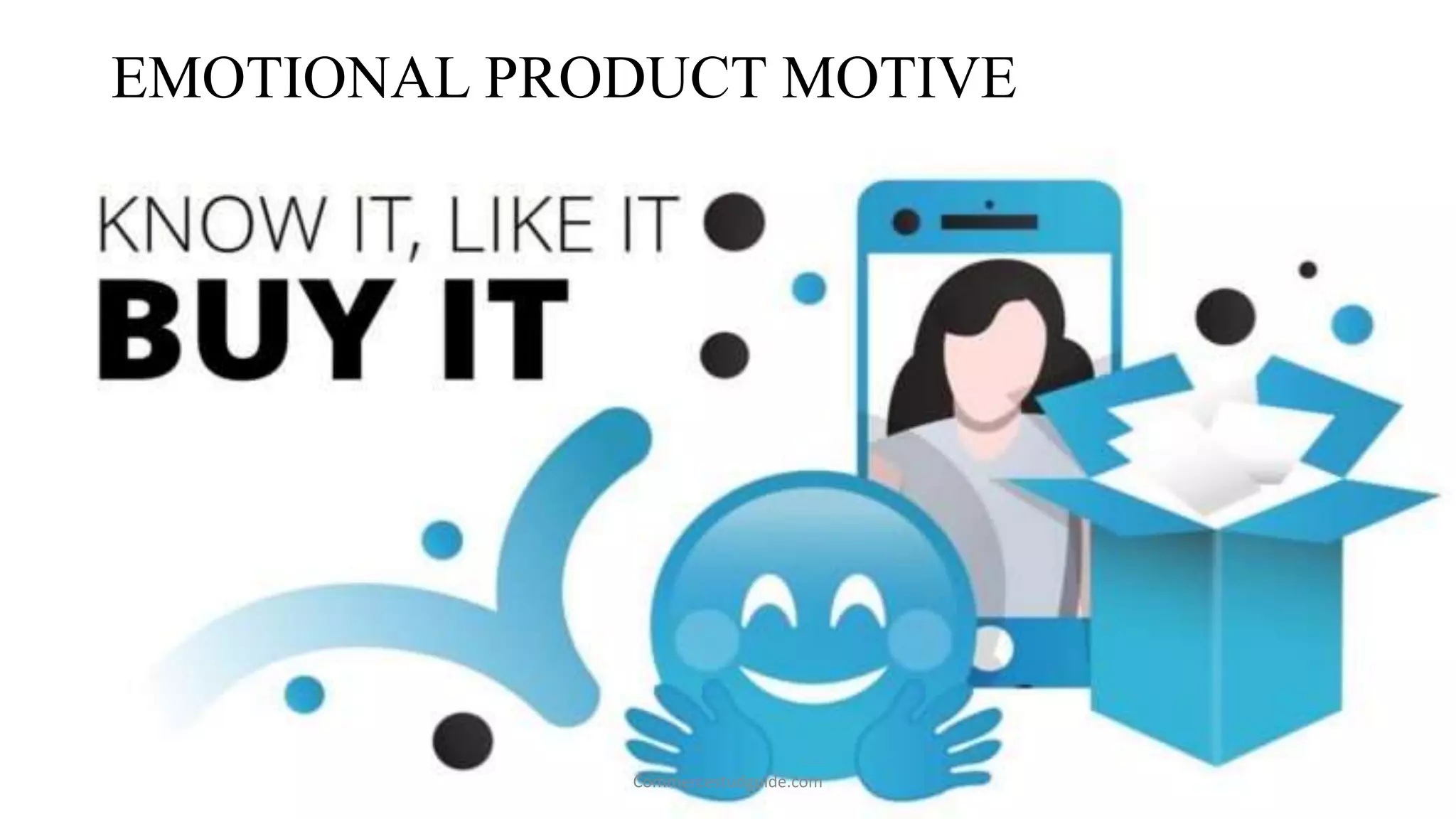 EMOTIONAL PRODUCT MOTIVE
Commercestudguide.com
 