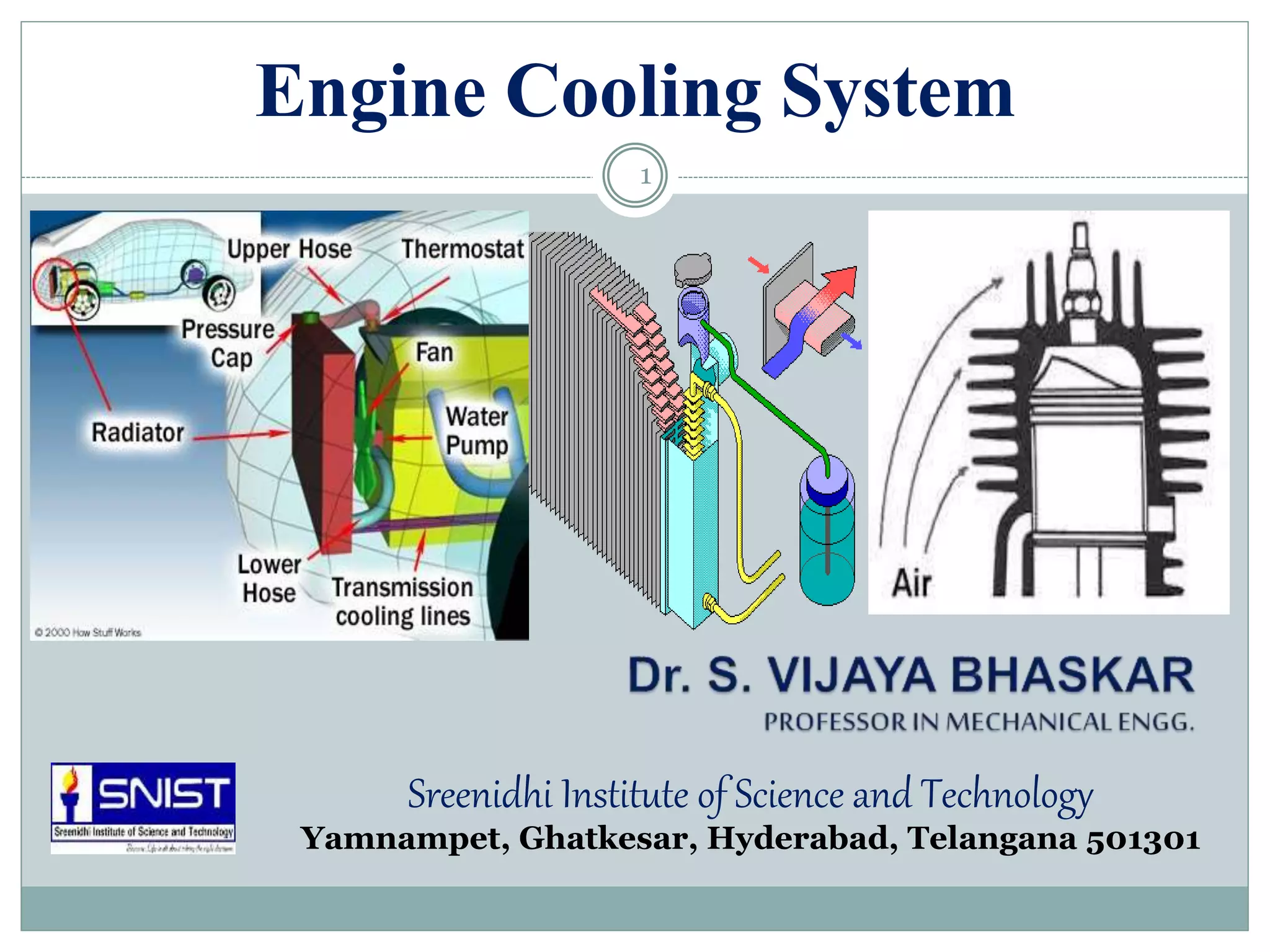 Cooling System IC Engines UnitIII PPT