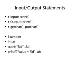 Unit_II_C_Programming_Detailed.notespptx | PPTX