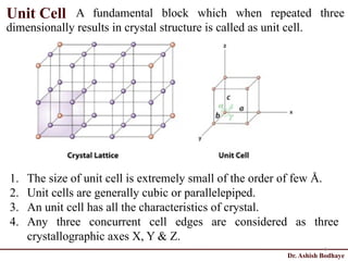 Crystal structure it's application numerical | PPT