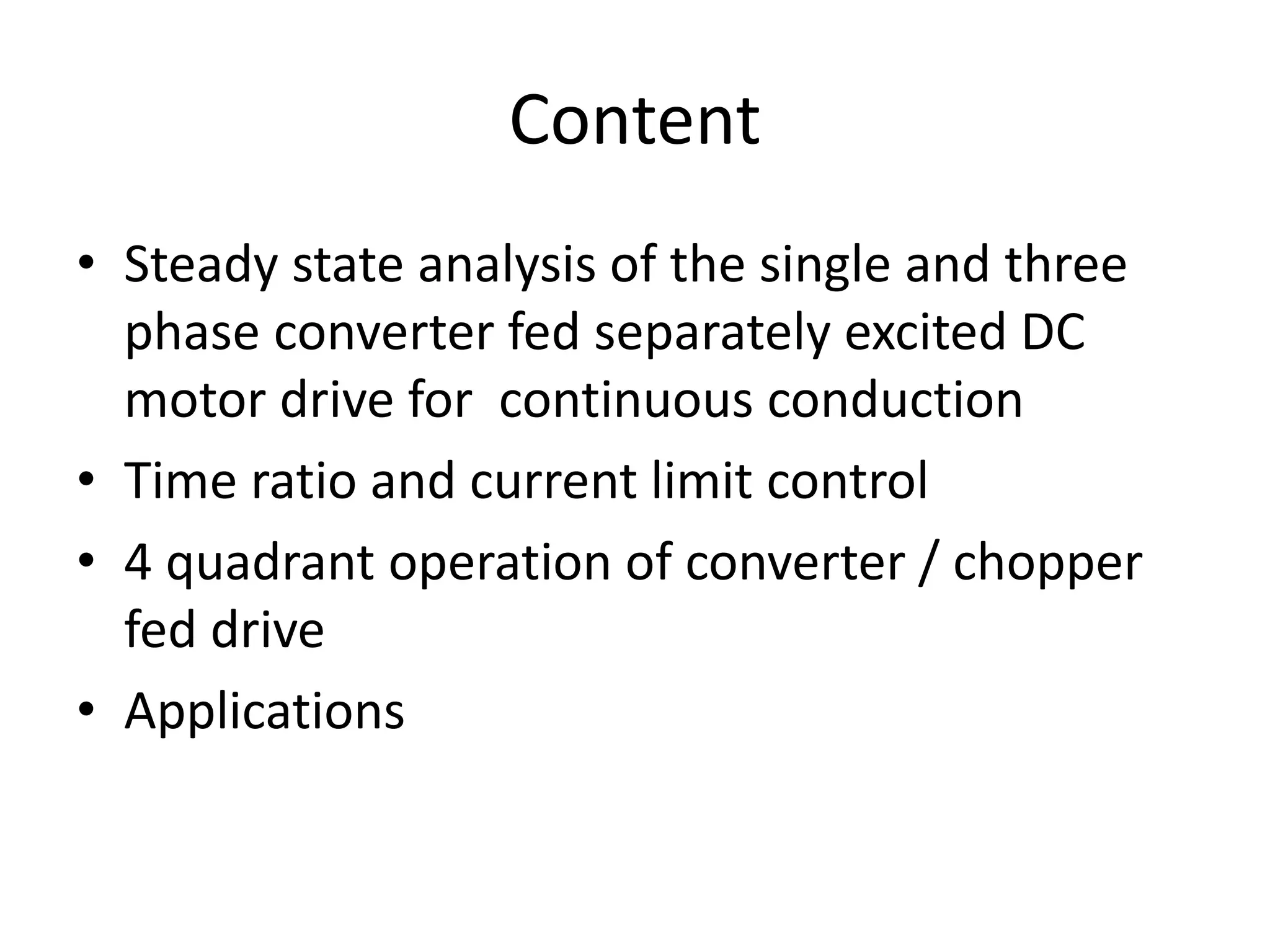Rectifier fed Separately Excited DC Drives.pptx | Computer Software and ...
