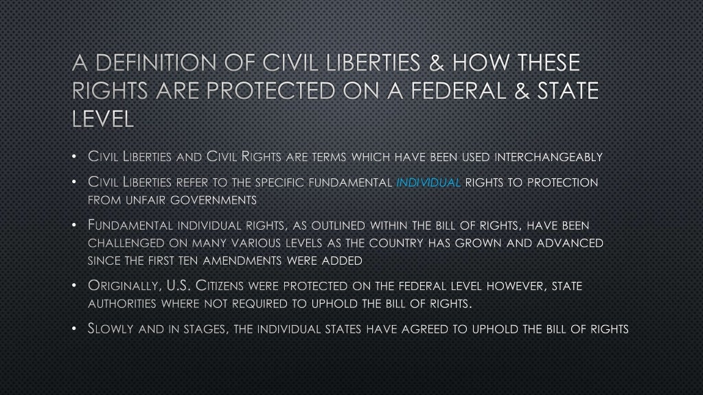 Civil Liberties Vs Civil Rights