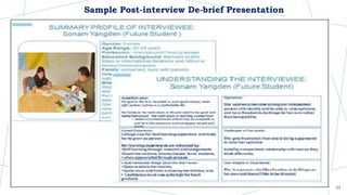 33
Sample Post-interview De-brief Presentation
 